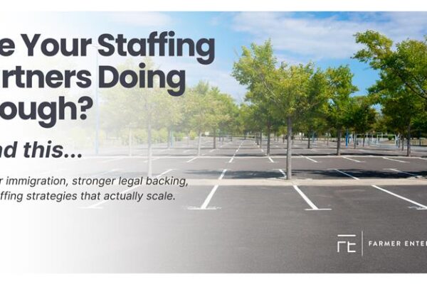 Empty parking lot without employees